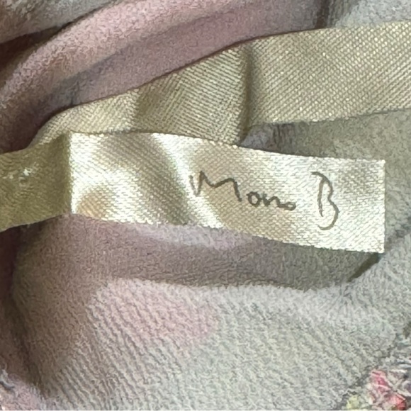 Mono B Watercolor Floral Spaghetti Strap Lined Mini Sundress Size Small - Picture 4 of 5